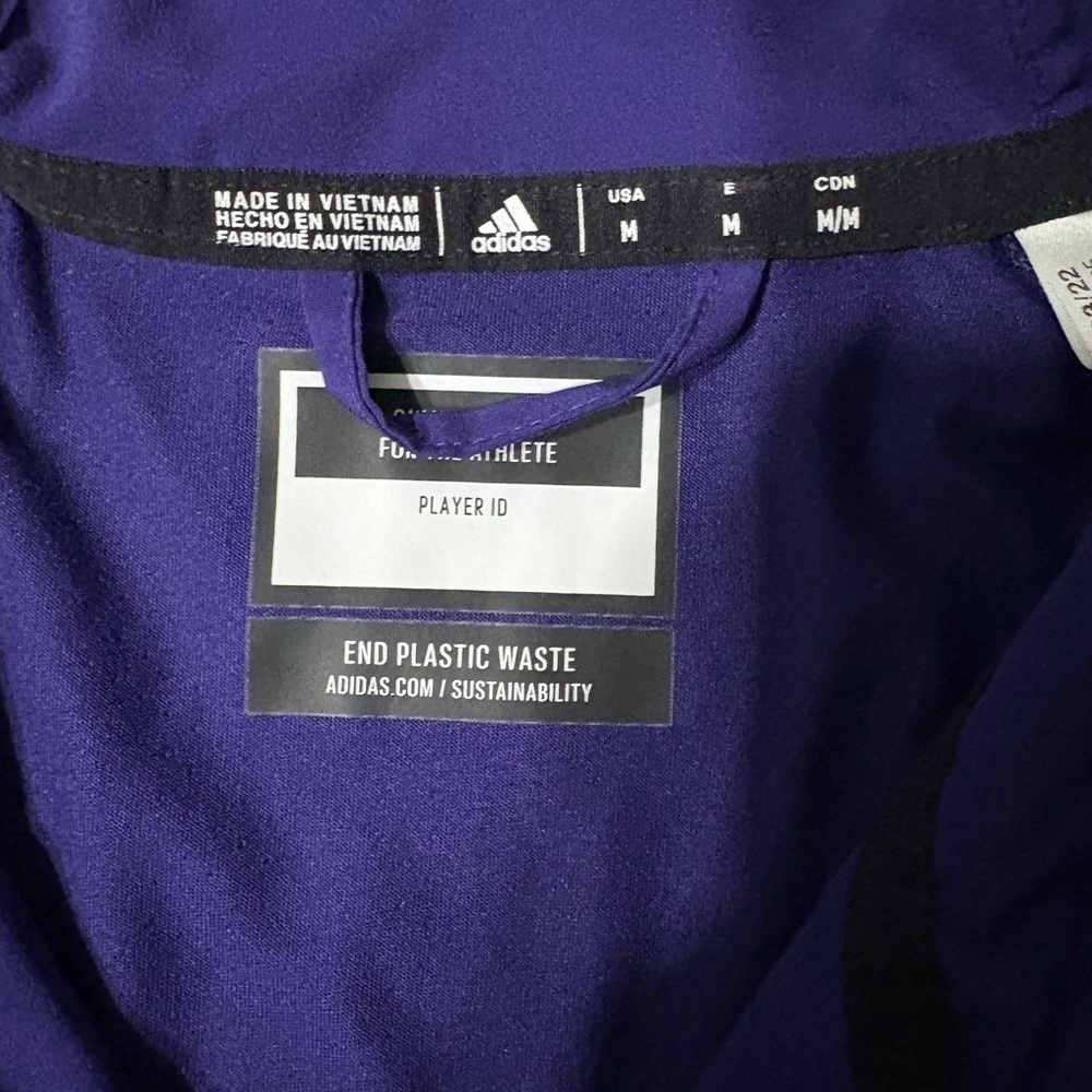 Adidas Purple Performance Jacket - Picture 2 of 6